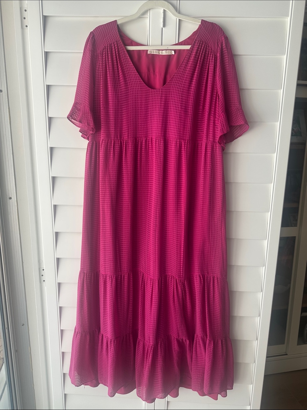 Marie Oliver 100% silk maxi dress XL excellent condition